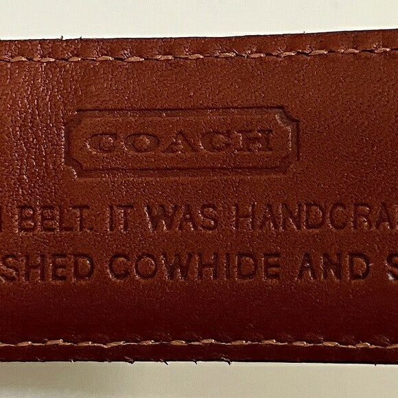 Coach Leather Black Belt 5950 - Picture 4 of 6
